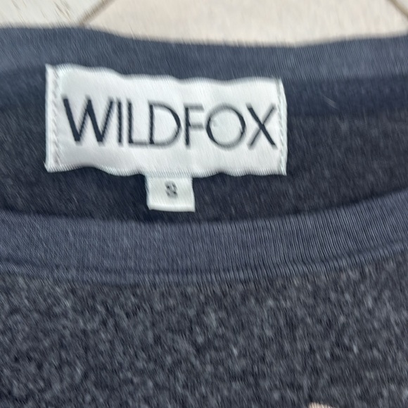 Wildfox Gray Sweatshirt with Cheetah Design / Stare at the Sun - Picture 3 of 5